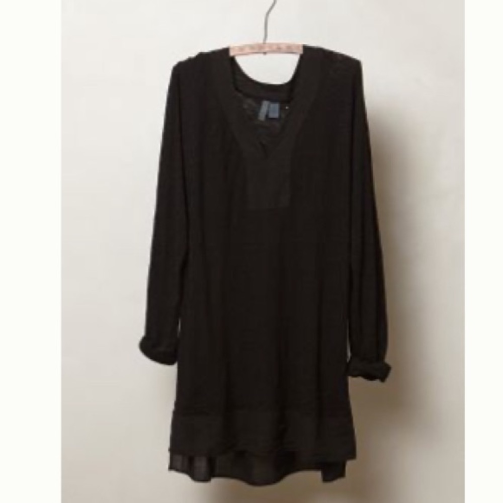 Anthropologie Black tunic shirt - 100% cotton